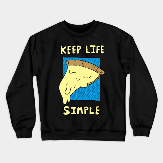 Keep Life Simple Crewneck Sweatshirt by JenjoInk